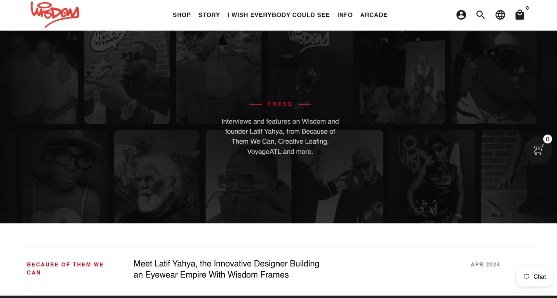 Wisdom ATL press page
